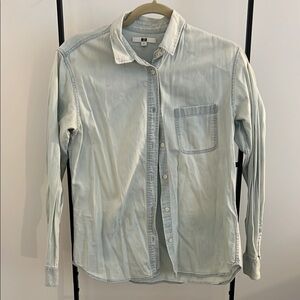 Uniqlo Light Blue Button Up Shirt